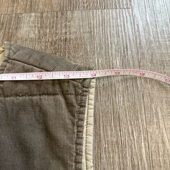 Vintage Eddie Bauer 100% Cotton Collins Bay Quilted Corduroy Taupe Vest Size XS - Picture 8 of 11